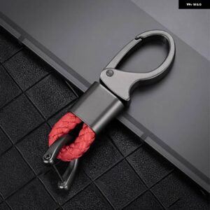 光沢カーボン ABS キーフォブケースカバー フィアット 500 パンダプントブラボーキーシェル - red rope