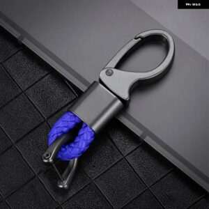 光沢カーボン ABS キーフォブケースカバー フィアット 500 パンダプントブラボーキーシェル - blue rope