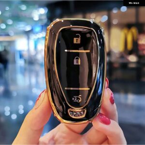 シボレー TPU リモートキーケースカバー オニックスエクイノオーランドクルーズスパークソニックカマロボルトボルト トラック スマリブブレザートラ - 3　btn　black　shell