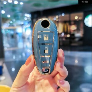 ソフト TPU 車リモートキー FOB シェルカバー ケース スズキ VITARA スウィフトイグニスキザシ SX4 バレーノ ERTIGA 2016-19 - B grey shell