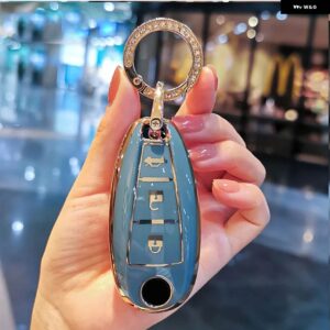 ソフト TPU 車リモートキー FOB シェルカバー ケース スズキ VITARA スウィフトイグニスキザシ SX4 バレーノ ERTIGA 2016-19 - B grey keyring