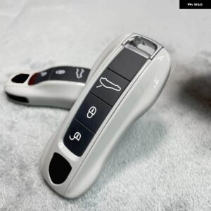 キーケース サブグレー カバー シェル ポルシェ 718 911 パナメーラ カイエン マカン ボクスター ケイマン リモコン FOB 交換 - new version