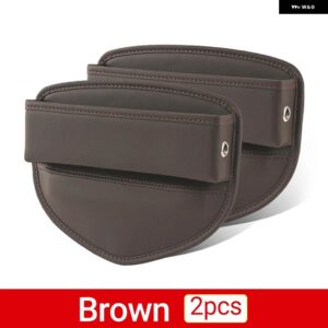 ジープ グランドチェロキー WK2 2011-20 カーシート 隙間スロット収納ボックス バッグ カバー ケース - Brown 2PCS