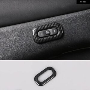 ジープ グランドチェロキー WK2 2011-20 カーシート メモリボタン フレームカバー トリム ステッカー - carbon fiber