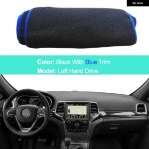 ジープ グランドチェロキー WK2 2011 - 2020 LHD RHD 2 層ダッシュボード カバー ケープラグ シェード パッド プロテクター - LHD Blue