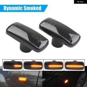 ジープ LED 流れるウィンカー ライトサイドマーカーランプ コンパスグランドチェロキー クライスラー 200 300C ダッジ アベンジャーランチアフラビア - Dynamic Somked