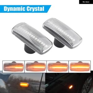 ジープ LED 流れるウィンカー ライトサイドマーカーランプ コンパスグランドチェロキー クライスラー 200 300C ダッジ アベンジャーランチアフラビア - Dynamic Crystal