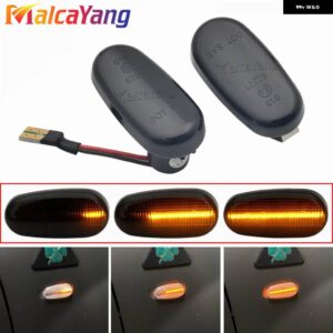 アルファロメオ 点滅 LED シーケンシャルサイド マーカーライト ダイナミック ウィンカー ウインカーランプ 147 GT MITO FIAT BRAVO II ハッチバック - Dynamic Smoked