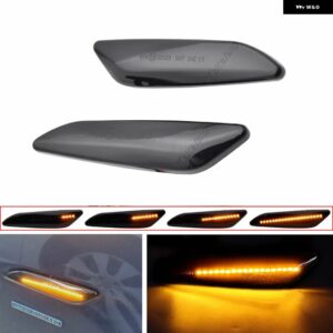 アルファロメオ ダイナミック LED サイド マーカーライト 矢印ウィンカー ウインカー インジケータ ランプ水戸 147 156 フィアット EGEA TIPO 356 ランチア - Dynamic Smoked