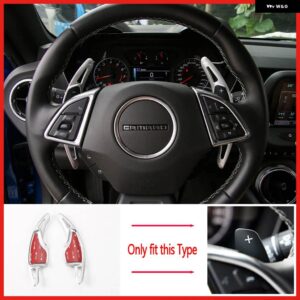 シボレー カマロ ZL1 LT1 RS SS 2016 + カマロ MK6 コンバーチブルステアリング ホイールのシフトパドル 延長カー - silver