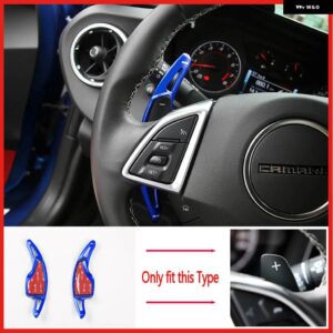 シボレー カマロ ZL1 LT1 RS SS 2016 + カマロ MK6 コンバーチブルステアリング ホイールのシフトパドル 延長カー - blue