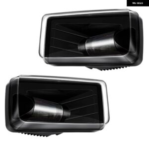 シボレー 1ペア 36 ワットフロント フォグライト バンパー ランプ シルバラードタホサバーバン 2007-16 - 1pair　black