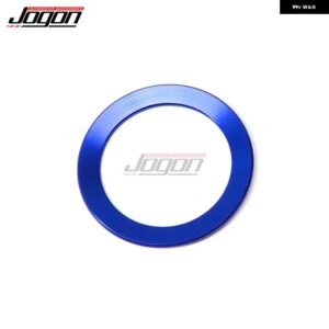 ジープ コマンダーラングラーグランドチェロキー エンジン スタートストップボタン カバー 点火リングカバー トリム ステッカー - Blue Ring