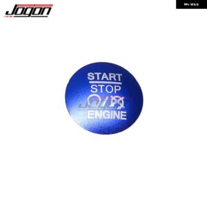 ジープ コマンダーラングラーグランドチェロキー エンジン スタートストップボタン カバー 点火リングカバー トリム ステッカー - Blue button