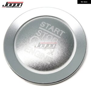 ジープ コマンダーラングラーグランドチェロキー エンジン スタートストップボタン カバー 点火リングカバー トリム ステッカー - Silver Set