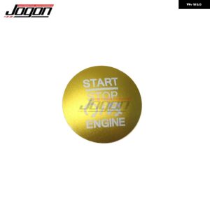 ジープ コマンダーラングラーグランドチェロキー エンジン スタートストップボタン カバー 点火リングカバー トリム ステッカー - Gold Button