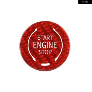 シボレー ステアリング ホイールボリュームボタン マルチカラーカーボンカバー GMSV コルベット C8 スティングレイスポーツカー 2020 2 - red　button　cover
