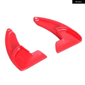 ジープ カーボンステアリング ホイールのシフトパドル 拡張シフタートリムカバー 延長 グランドチェロキー ダッジ SRT - Red