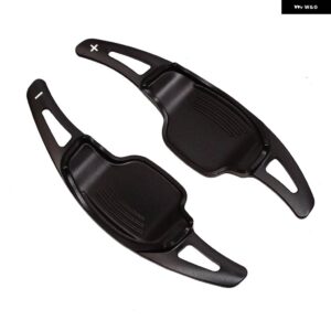 シボレー カマロ用カースタイリング 2012-15 ステアリング ホイールシフトパドル 装飾 トリム第6世代 2個 - black