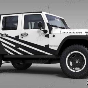 ジープ オフロード外観 ステッカー ラングラー JK JL 車体ガーランド ステッカー に適合 - D