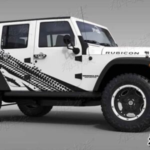 ジープ オフロード外観 ステッカー ラングラー JK JL 車体ガーランド ステッカー に適合 - E