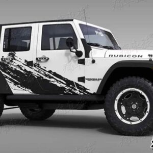 ジープ オフロード外観 ステッカー ラングラー JK JL 車体ガーランド ステッカー に適合 - Color　Name