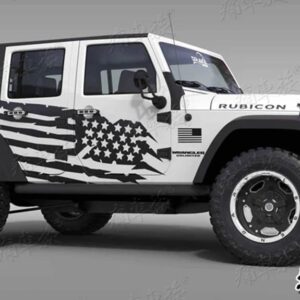 ジープ オフロード外観 ステッカー ラングラー JK JL 車体ガーランド ステッカー に適合 - G