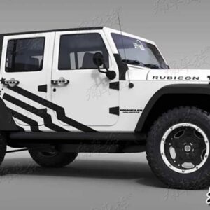 ジープ オフロード外観 ステッカー ラングラー JK JL 車体ガーランド ステッカー に適合 - A