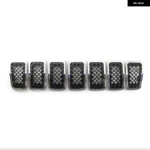 ジープ ABS フロントメッシュ レーシング グリル チェロキー 2019-21 明黒外装ハニー レーシング グリル - Chrome