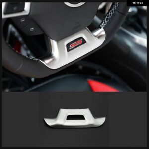 シボレー カースタイリング ステンレス ステアリングホイール 装飾 カバー ステッカー トリム カマロ 2016-2020 インテリア - Hollow Out Type