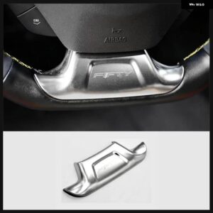 シボレー カースタイリング ステンレス ステアリングホイール 装飾 カバー ステッカー トリム カマロ 2016-2020 インテリア - Solid Type