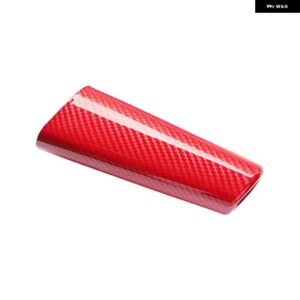 ジープ ハンドブレーキカバー ハンドブレーキグリップ トリム ABS カーボンスタイルラングラー JL 2018-2022 スタイリング インテリア - cf　style　red