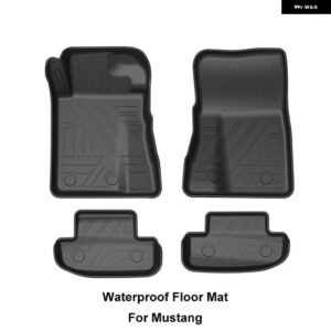 シボレー フロアマット 防水 トランク 敷物 フォード マスタング カマロ 2015-2020 左ハンドル用 - Floor Mat Mustang