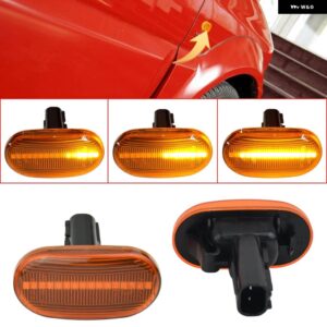 シボレー サイドマーカー ライト LED ダイナミック ウィンカー シーケンシャル ランプ スズキ ジムニー JB64W JB74W JB23W マ - Dynamic Yellow
