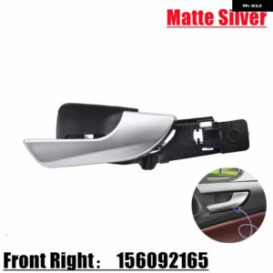アルファロメオ 156092167 156092165 ジュリエッタ 2010 2011 - 2019 インテリア ドアハンドルクロームフロントリア - Matte Silver FR