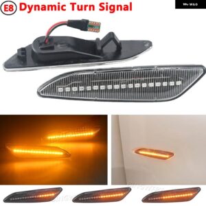 アルファロメオ 2個 LED ダイナミック サイドマーカー ライト矢印ウィンカーウインカーランプ 156 147 フィアット TIPO ランチア デルタ 3 イプシロン - Dynamic Crystal