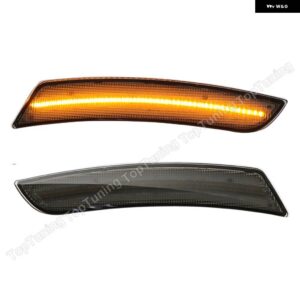 シボレー 1ペア カマロ 2016-21 フロントアンバー LED サイドマーカー ランプライトスモーク/クリアレンズ OEM #:2316918 - smoke