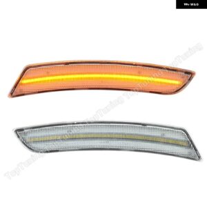 シボレー 1ペア カマロ 2016-21 フロントアンバー LED サイドマーカー ランプライトスモーク/クリアレンズ OEM #:2316918 - clear