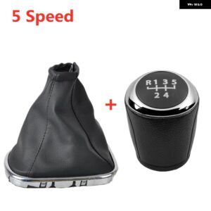 シボレー 5/6スピードギア シフトノブ レバースティック クルーズ 39783 MT ハンドルスピードゲートルブーツカバー ケース - 5 Speed combo