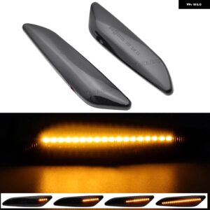アルファロメオ ダイナミック LED サイドマーカー ライト矢印ウィンカーウインカー インジケータランプ 147 156 フィアット EGEA TIPO 356 LANCIA YPSILON - Dynamic Smoked