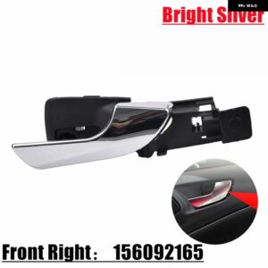 アルファロメオ 左右サイド車フロント インテリア ドアハンドルインナードア プルハンドル ジュリエッタ 156092167 156092165 - Bright Silver FR