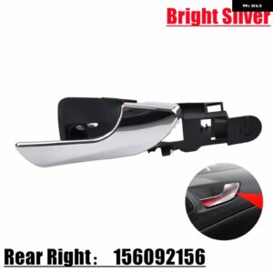 アルファロメオ 左右サイド車フロント インテリア ドアハンドルインナードア プルハンドル ジュリエッタ 156092167 156092165 - Bright Silver RR