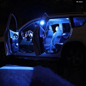 ジープ パトリオット 2007-17 11個 LED 電球 インテリア ランプトランク ライトアクセサリー - blue