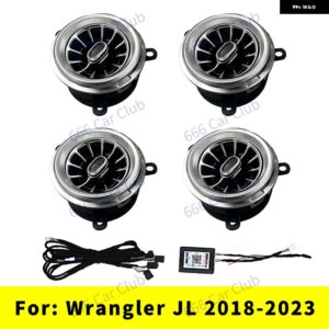 ジープ LED 256色 エアベント ラングラー JK 2011-2017 JL 2018-2023 車内周囲光装飾ノズルタービンエア OUTL - jl　2018-2023