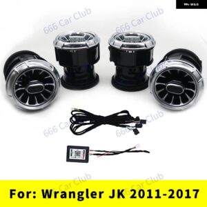 ジープ LED 256色 エアベント ラングラー JK 2011-2017 JL 2018-2023 車内周囲光装飾ノズルタービンエア OUTL - jk　2011-2017