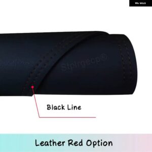 ジープ PU レザー ダッシュマット ダッシュボード カバー マットカーペットアクセサリー コンパス 2017-2019 MK2 第2世代 - leather-black-line, Left　Hand　Drive