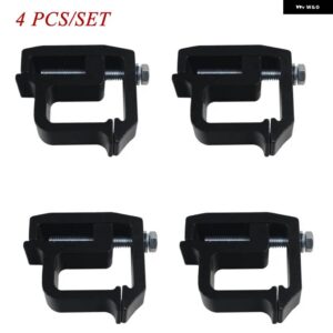 シボレー トラック キャップ キャンピングカー取り付けクランプ シルバラード ダッジ ダコタ ラム 1500 2500 3500 フォード F15 - black