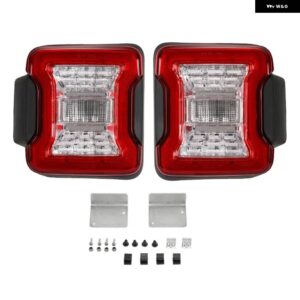 ジープ 2個 LED 車 テールライト リアウィンカー リバースライト ラングラー JL 2018+ US/EU バージョン - clear　lens, us　version