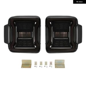 ジープ 2個 LED 車 テールライト リアウィンカー リバースライト ラングラー JL 2018+ US/EU バージョン - smoked　lens, us　version