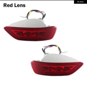 ジープ 赤色 LED リアバンパー リフレクターライト テール/ブレーキリア フォグランプ 2011 年以降の グランドチェロキー WK2 コンパス ダッジ ジャーニー - red　lens